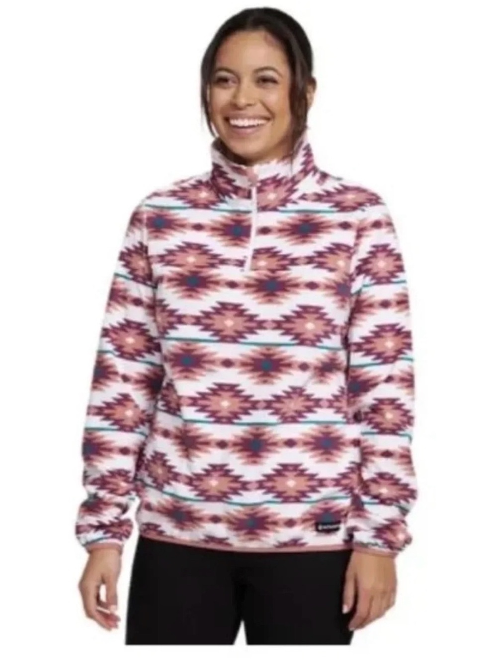 Woods Quarter Zip Aztec Fleece